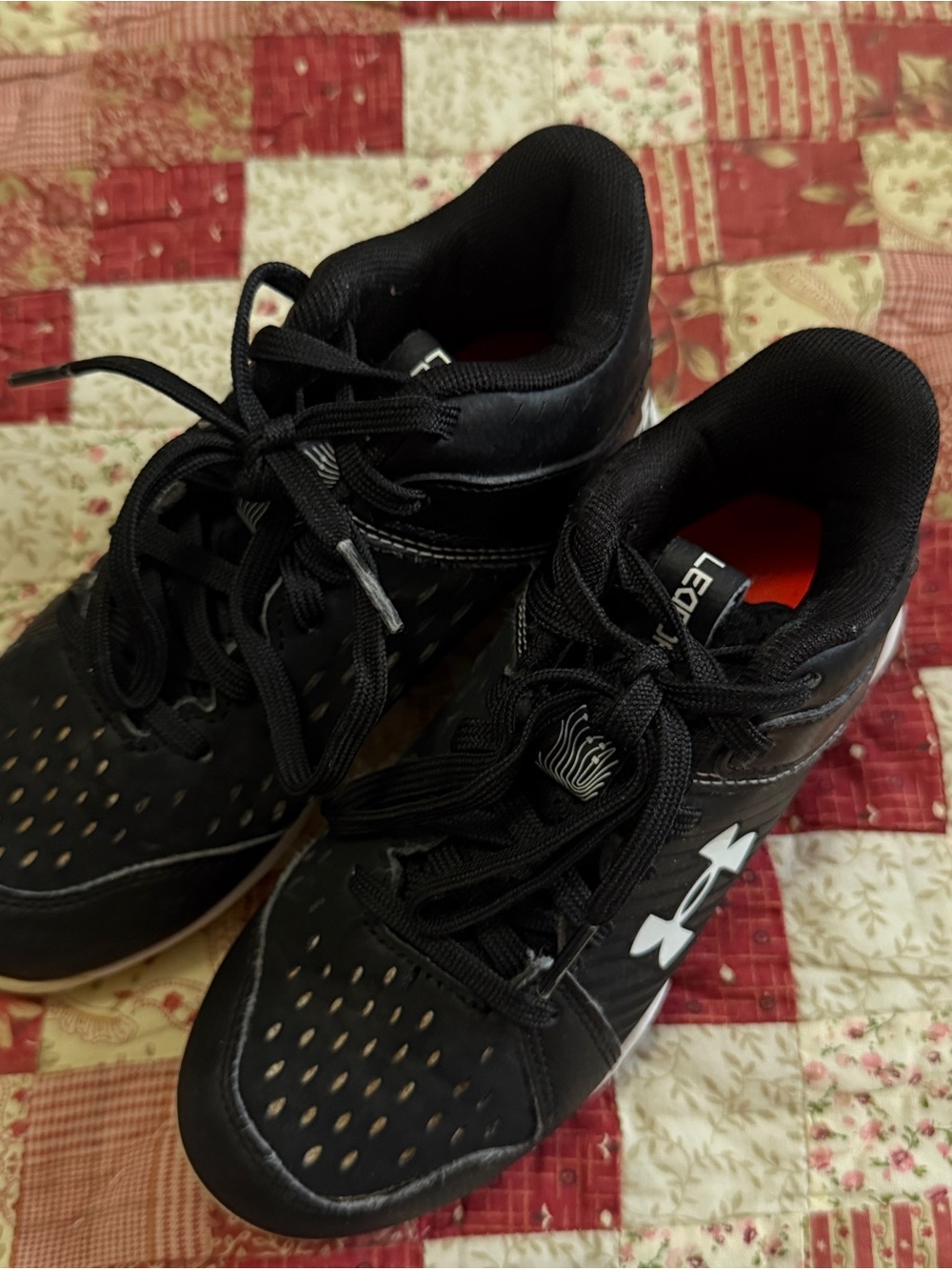 Under Armour Leadoff Low Junior Baseball Cleats Youth 12K Black
